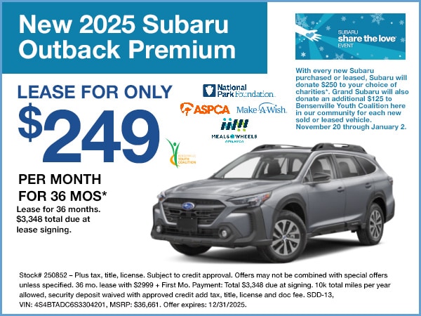 2025 Subaru Outback Special Offer | Grand Subaru