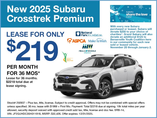 2025 Subaru Crosstrek Special Offer | Grand Subaru