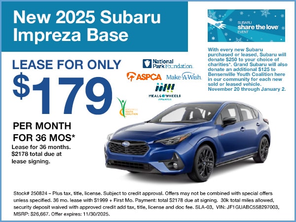 2025 Subaru Impreza Special Offer | Grand Subaru