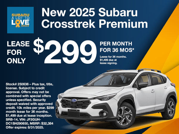 2025 Subaru Crosstrek Special Offer | Grand Subaru