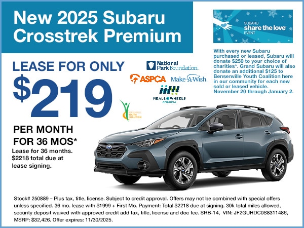2025 Subaru Crosstrek Special Offer | Grand Subaru