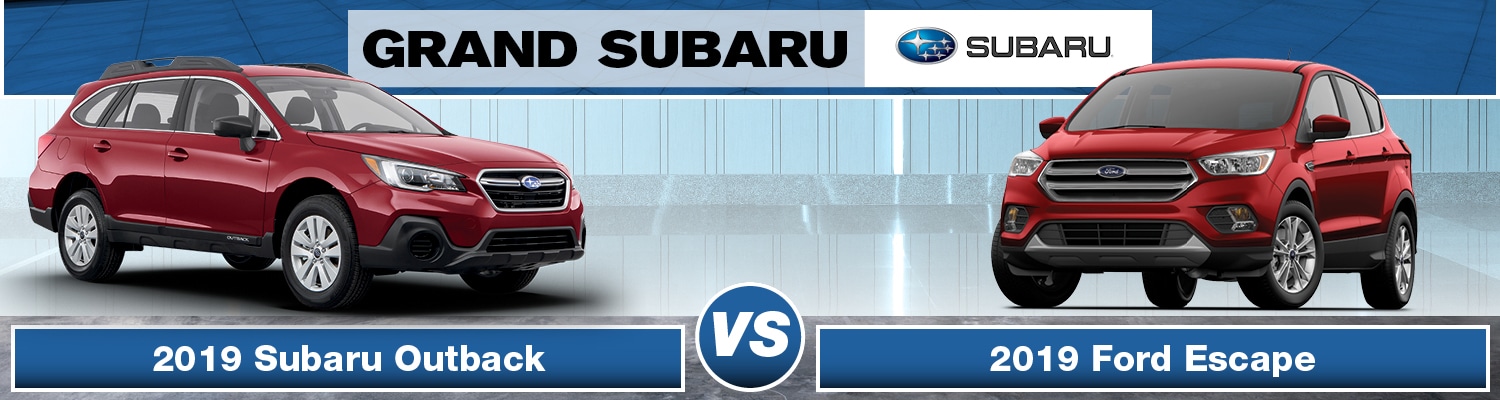 2019 Subaru Outback vs. 2019 Ford Escape