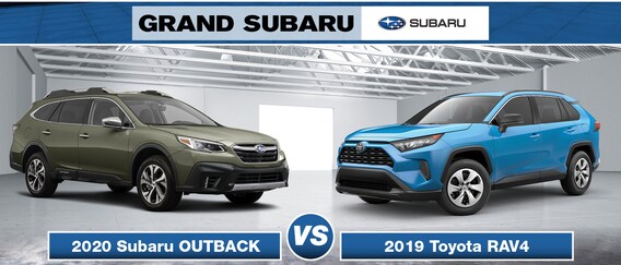 2020 Subaru Outback Vs 2019 Toyota Rav4 Specs Size Cargo