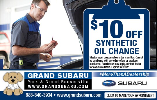 Oil Change Special | Grand Subaru