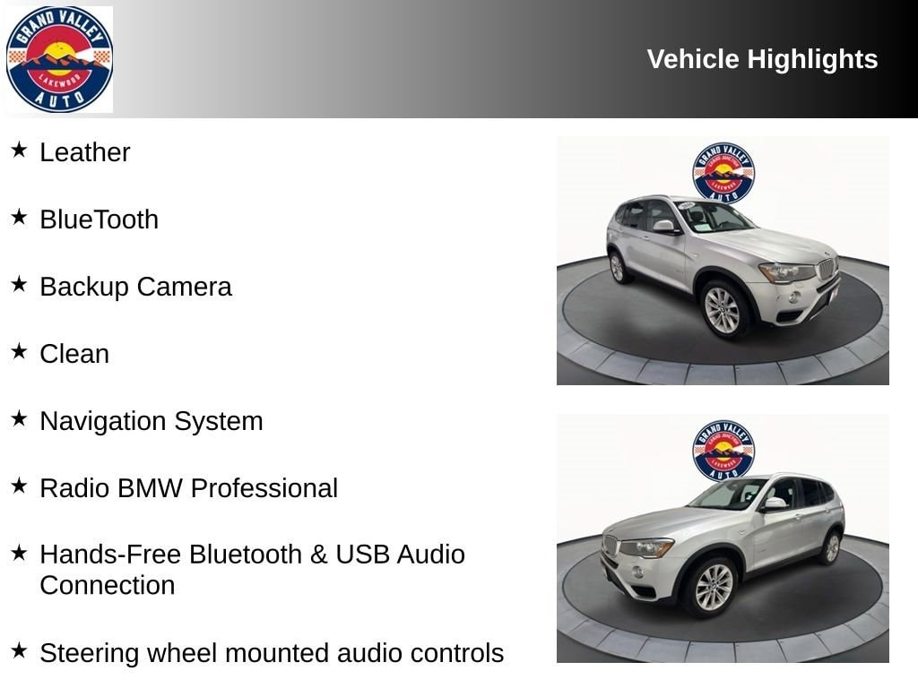 Used 2016 BMW X3 xDrive28i SUV