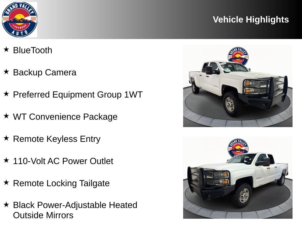 Used 2019 Chevrolet Silverado 2500HD Work Truck Truck