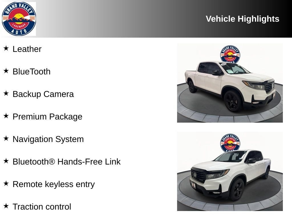 Used 2023 Honda Ridgeline Black Edition Truck