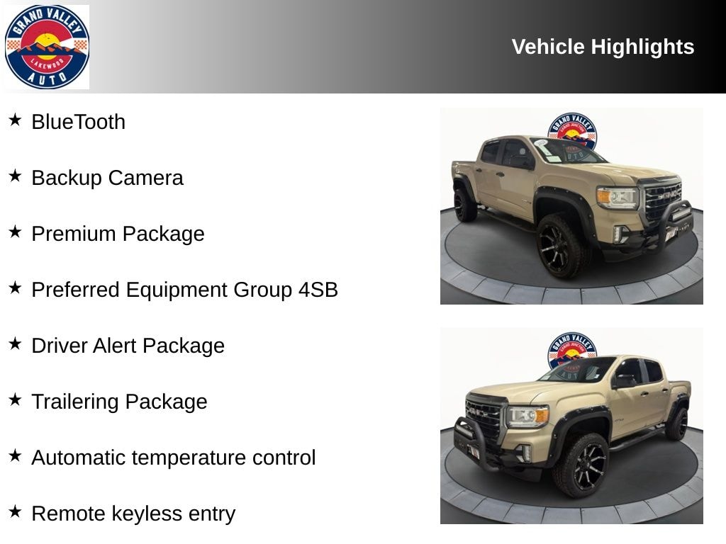 Used 2021 GMC Canyon AT4 w/Cloth Truck