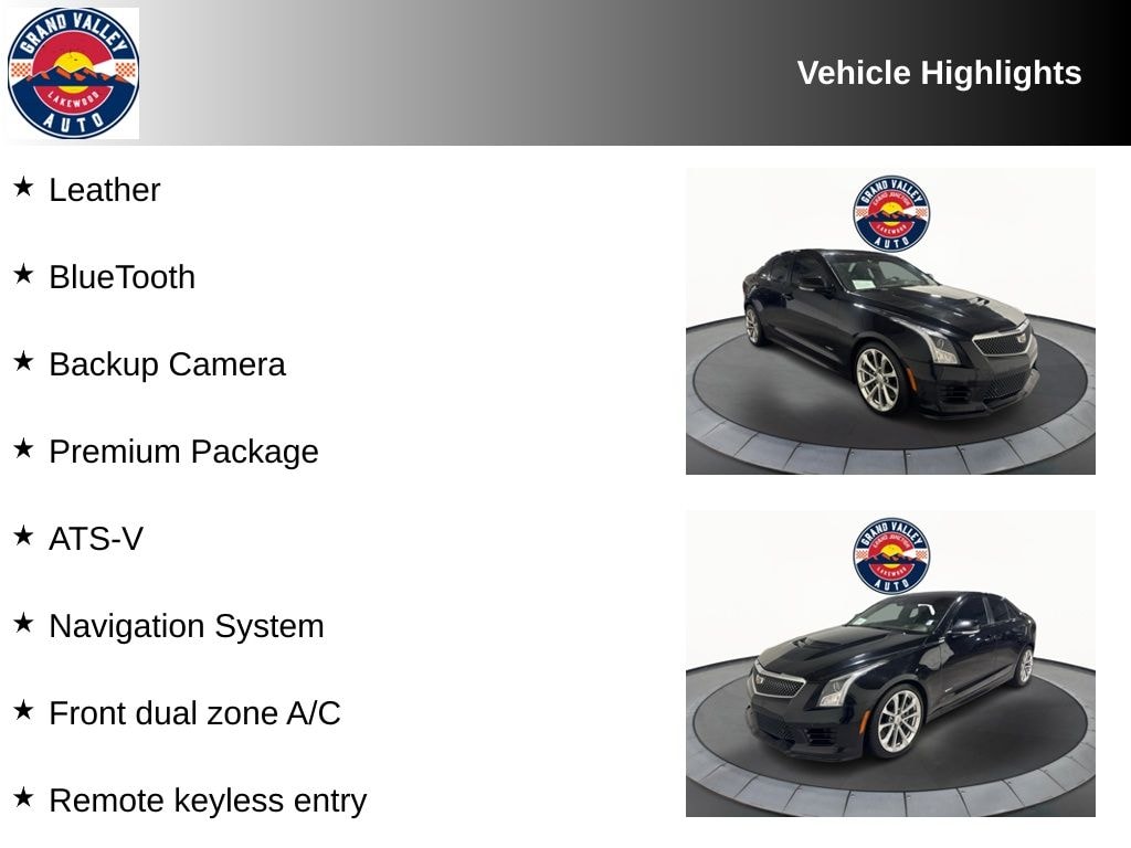 Used 2016 Cadillac ATS-V Base Sedan