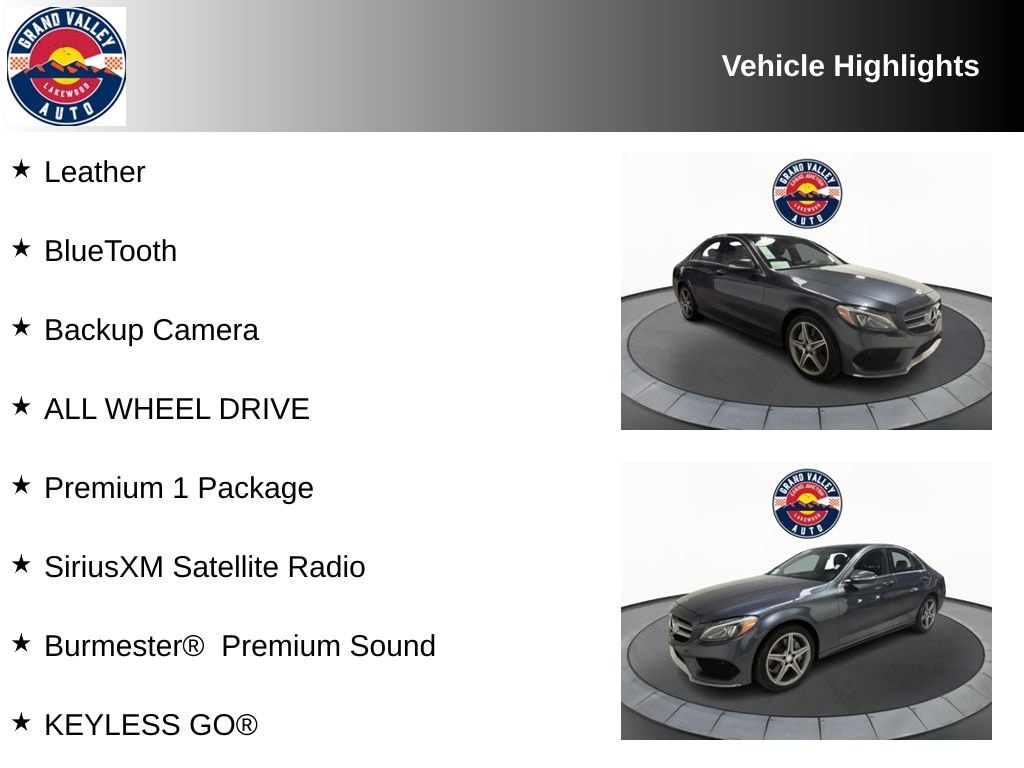 Used 2015 Mercedes-Benz C-Class C 300 Sedan