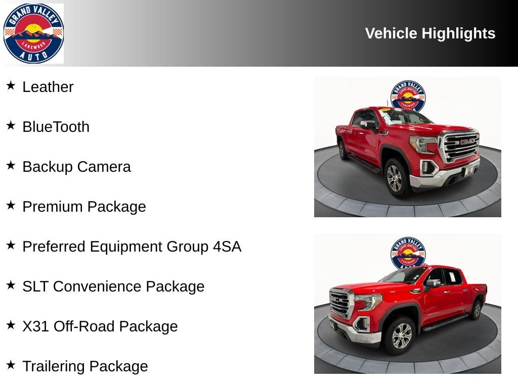 Used 2019 GMC Sierra 1500 SLT Truck