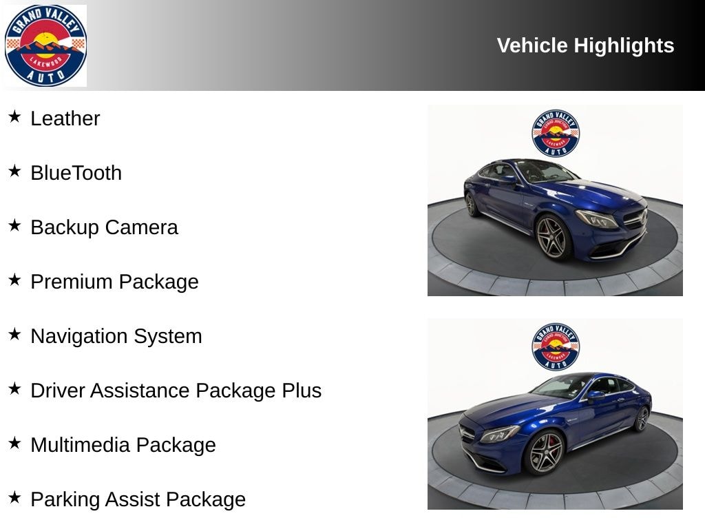 Used 2018 Mercedes-Benz C-Class C 63 S AMG® Coupe