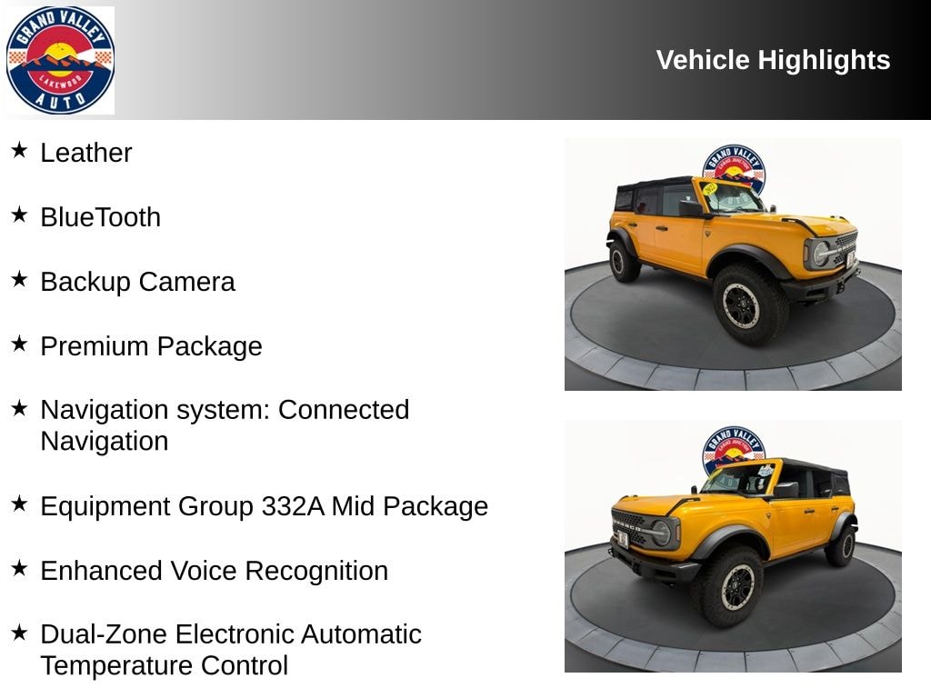 Used 2022 Ford Bronco Badlands SUV