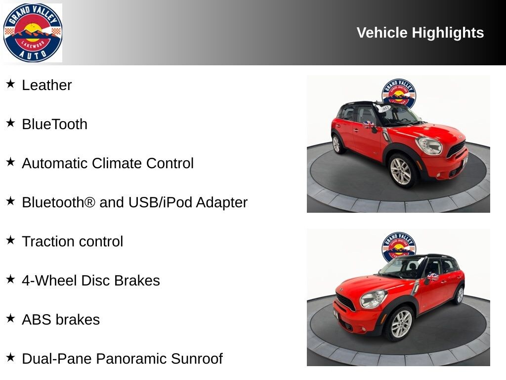 Used 2012 MINI Cooper S Countryman ALL4 SUV