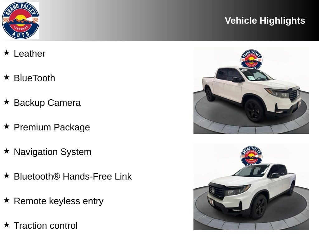 Used 2023 Honda Ridgeline Black Edition Truck
