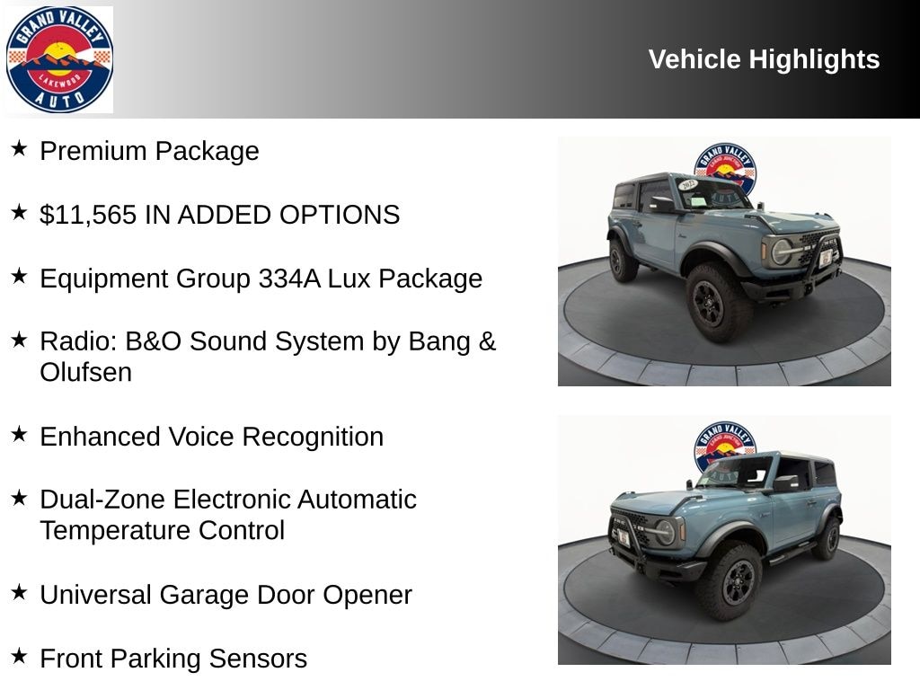Used 2022 Ford Bronco Badlands SUV
