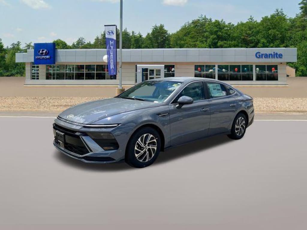 New 2026 Hyundai Sonata Hybrid Blue Sedan