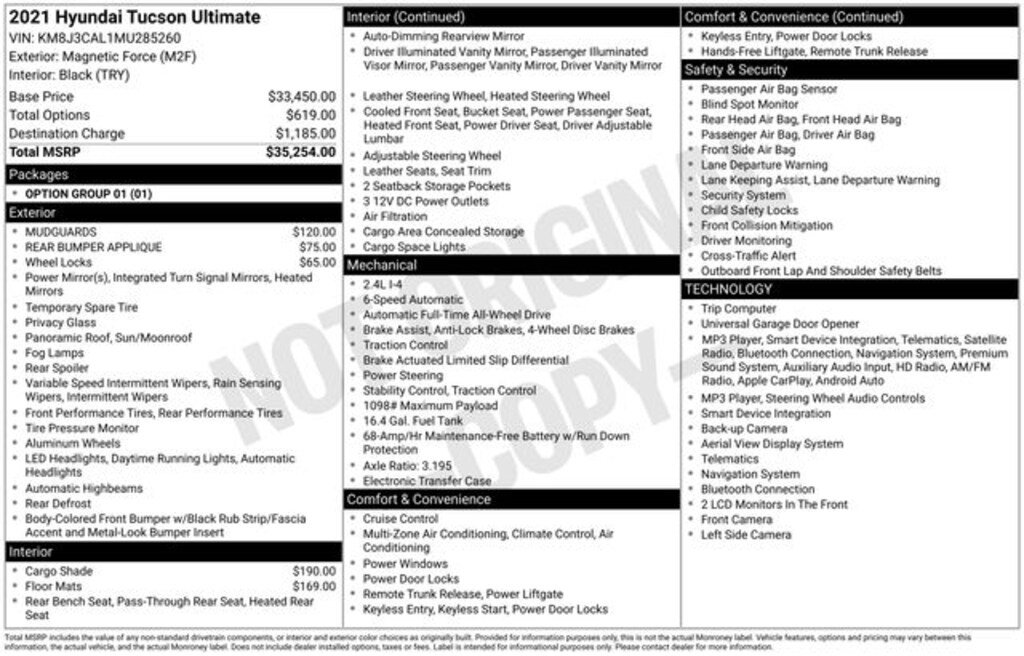 Certified 2021 Hyundai Tucson Ultimate SUV