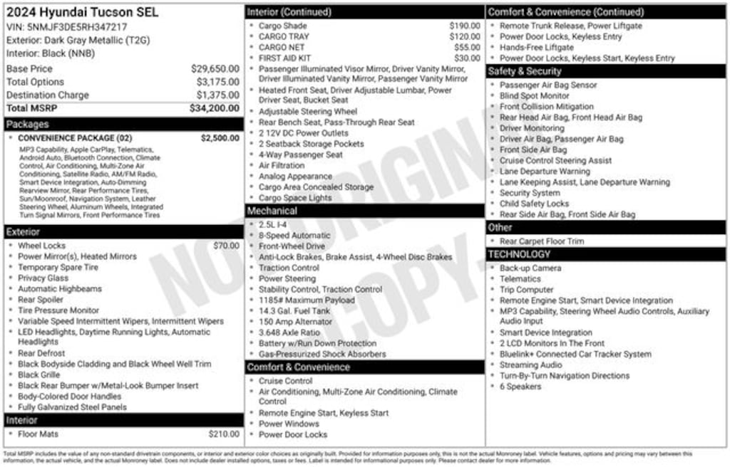 Certified 2024 Hyundai Tucson SEL SUV