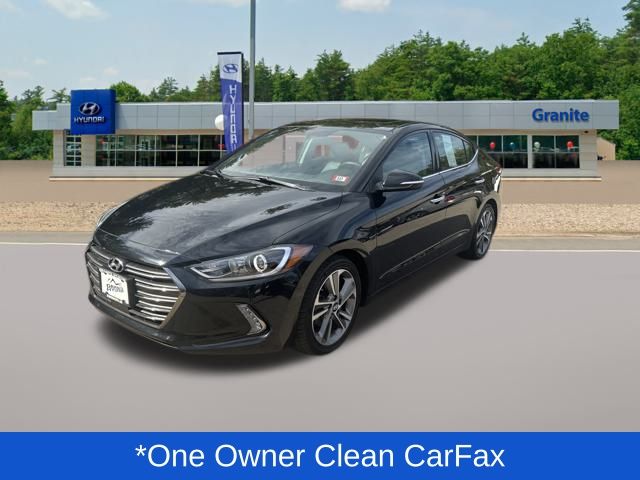 Used 2017 Hyundai Elantra Limited with VIN 5NPD84LF6HH063944 for sale in Somersworth, NH