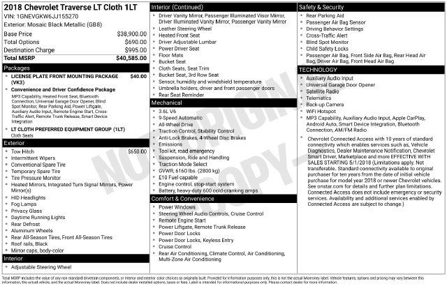  Chevrolet Traverse