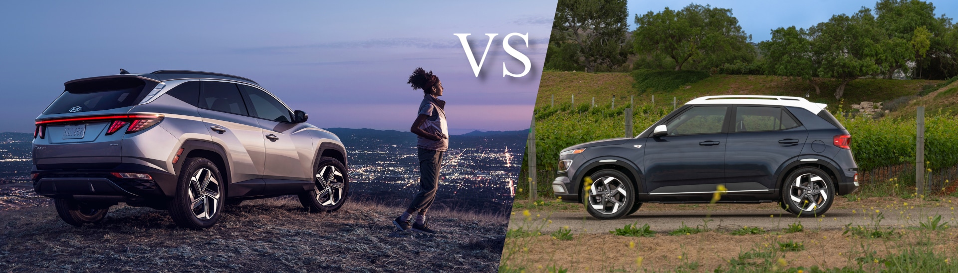 THe Hyundai Tucson compared to the Hyundai Venue