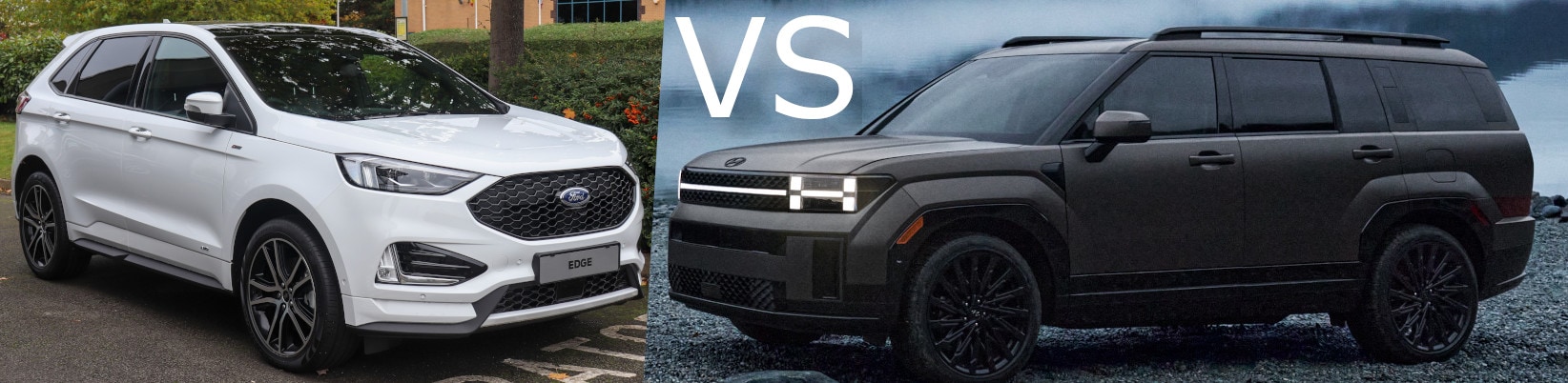 The Ford Edge and the Hyundai Santa Fe compared
