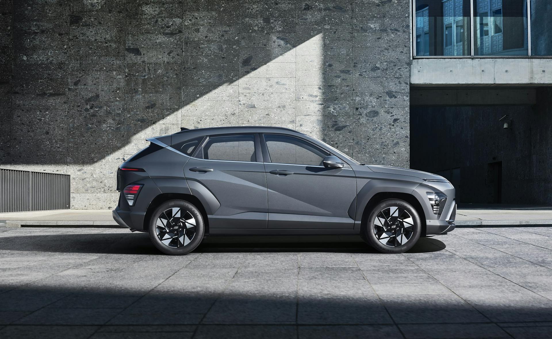 A grey 2024 Hyundai Kona