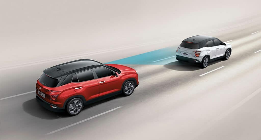 Picture of how Hyundai smart sense works