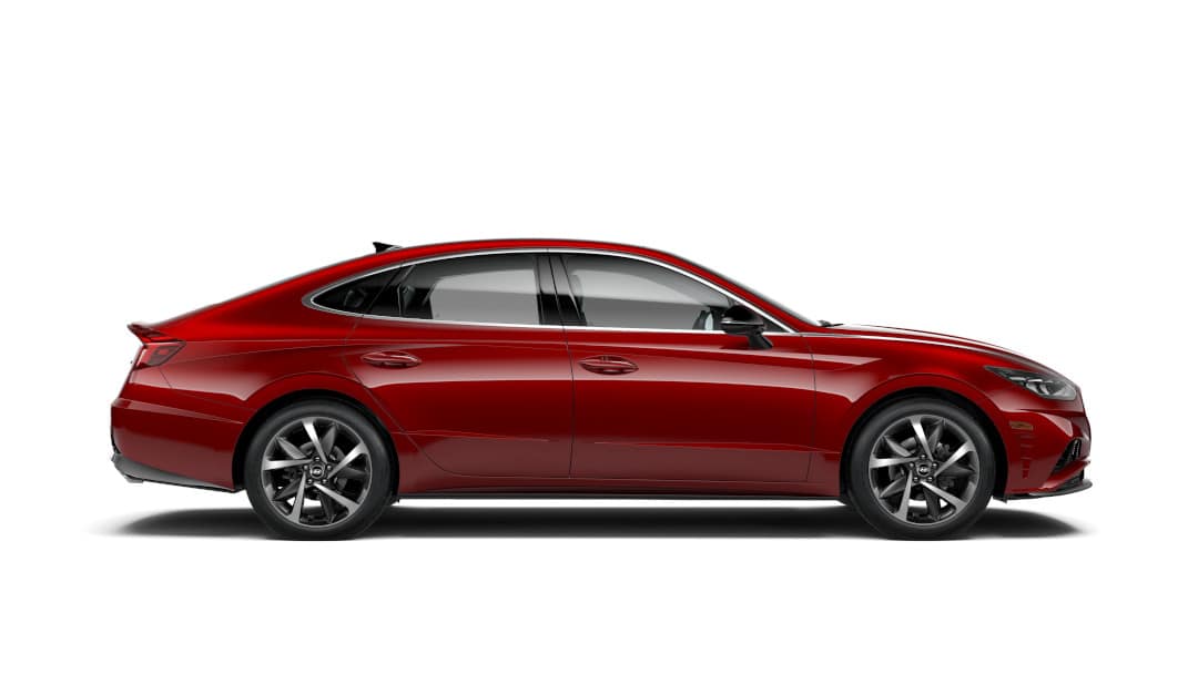 The Hyundai Sonata in Ultimate Red