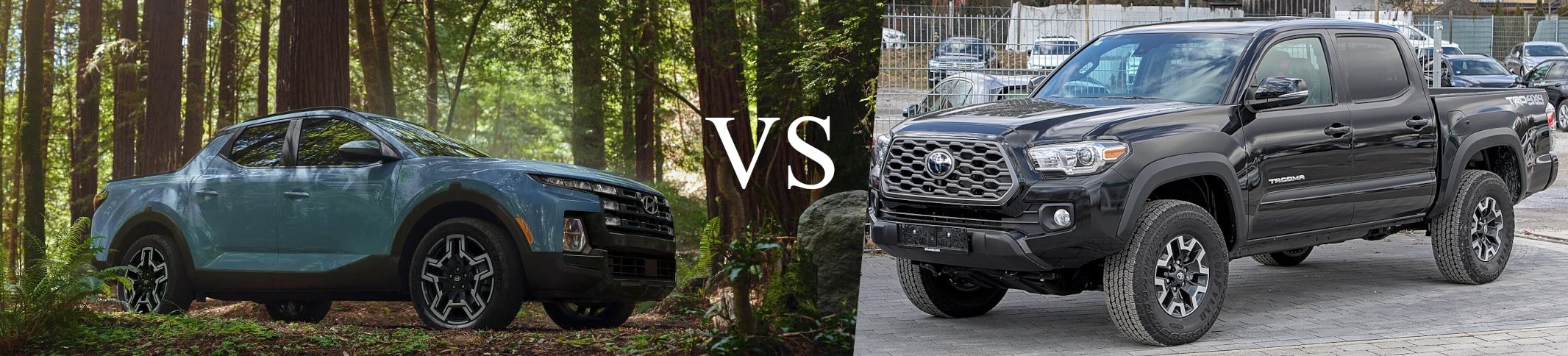 The 2025 Hyundai Santa Cruz compared to the Toyota Tacoma