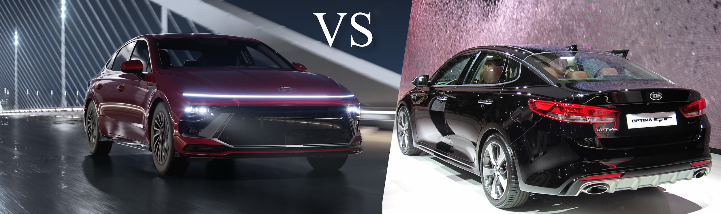 The Hyundai Sonata compared to the Kia Optima