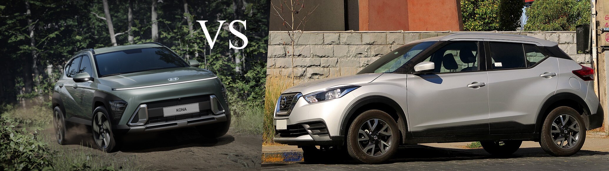 The 2025 Hyundai Kona compared to the Nissan Kicks