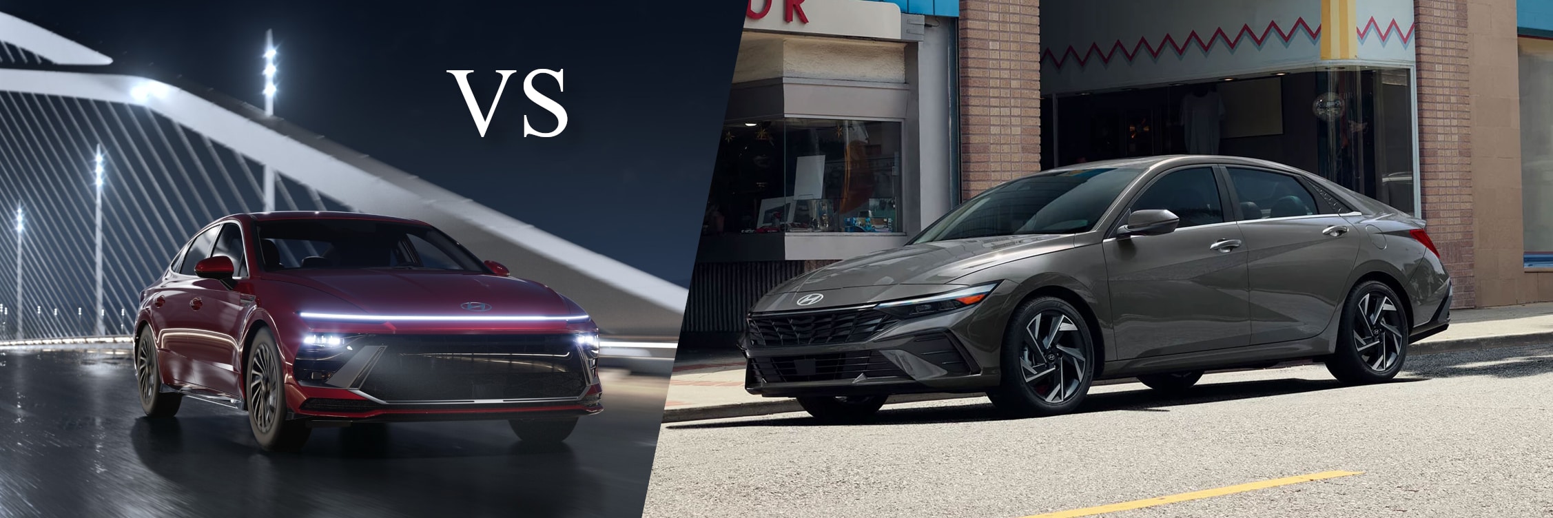 The Hyundai Sonata compared to the Hyundai Elantra