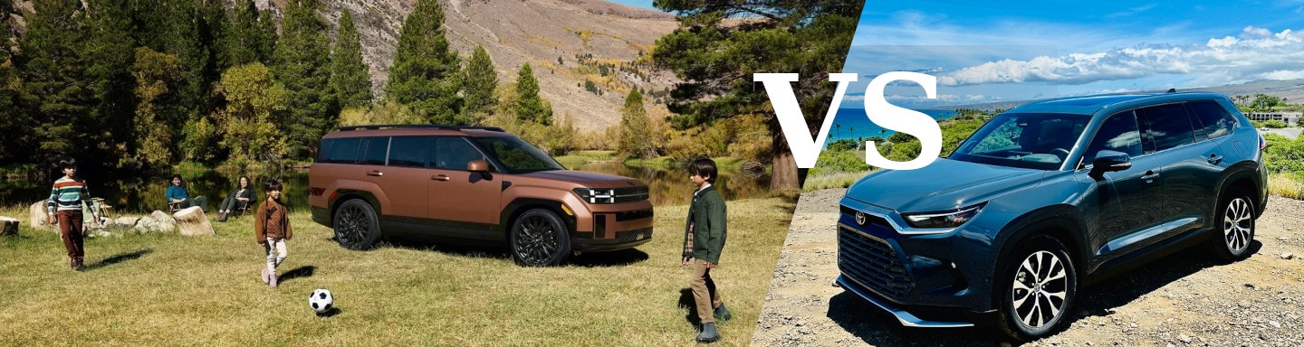 The Hyundai Santa Fe vs the Toyota Highlander