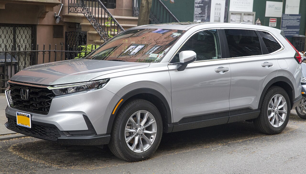 The exterior of the Honda CRV