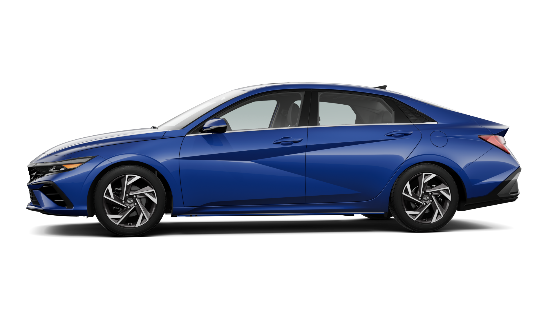 The 2025 Hyundai Elantra Limited with Intense Blue exterior color