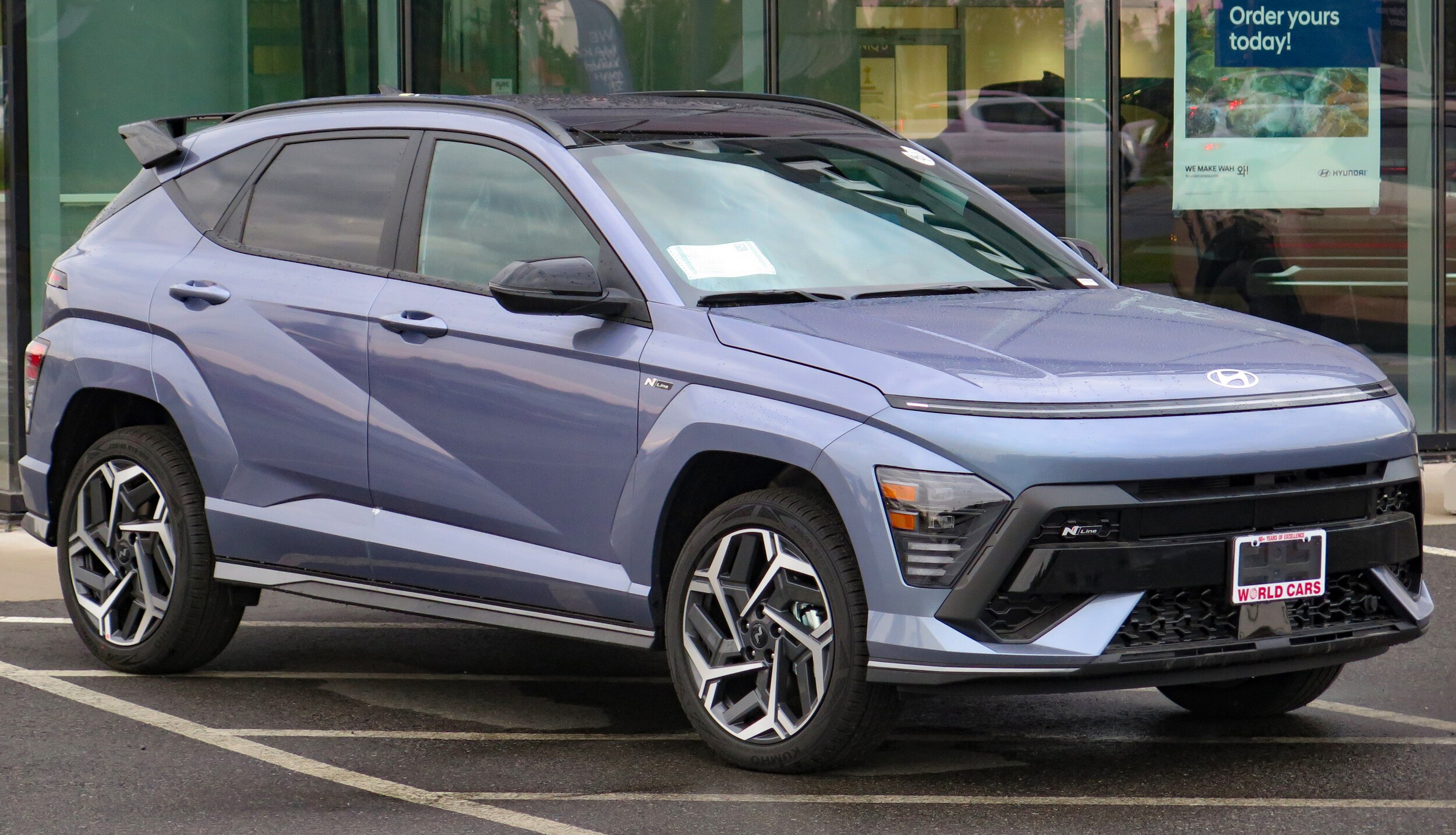 The exterior of the Hyundai Kona