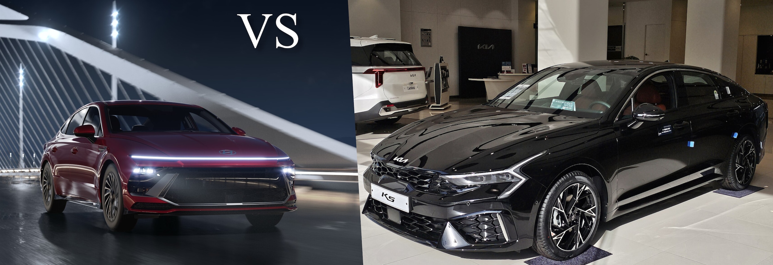 The Hyundai Sonata compared to the Kia K5