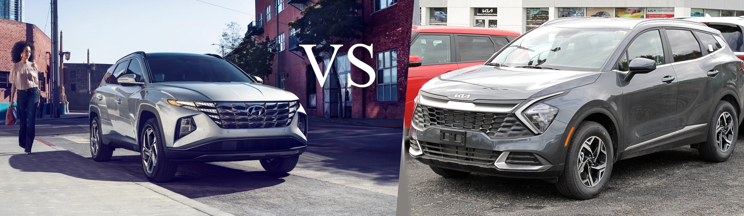 The 2025 Hyundai Tucson compared to the Kia Sportage