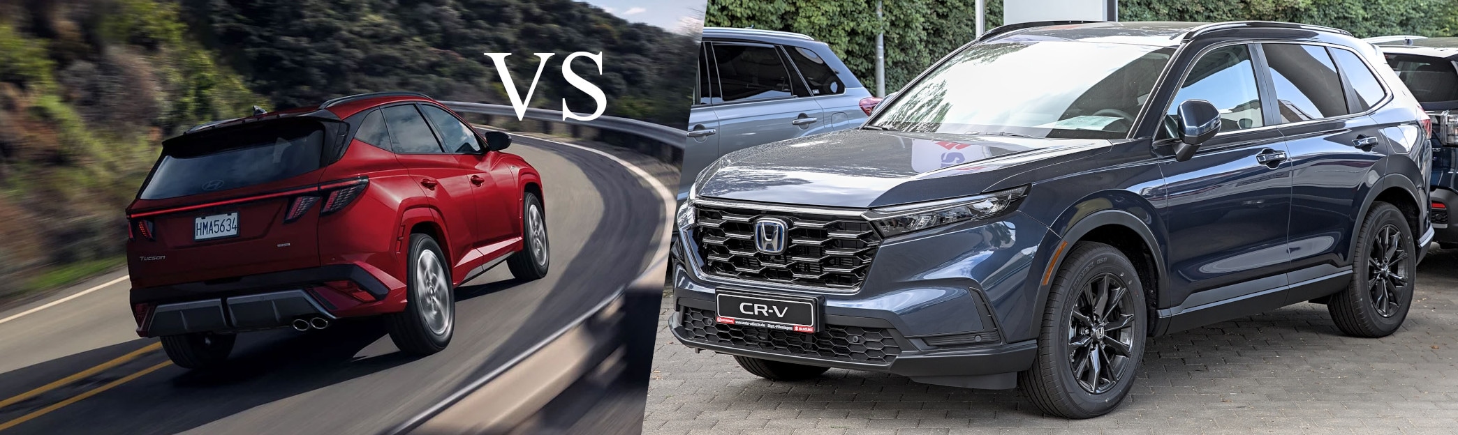 The 2025 Hyundai Tucson Hybrid vs. the Honda CR-V Hybrid