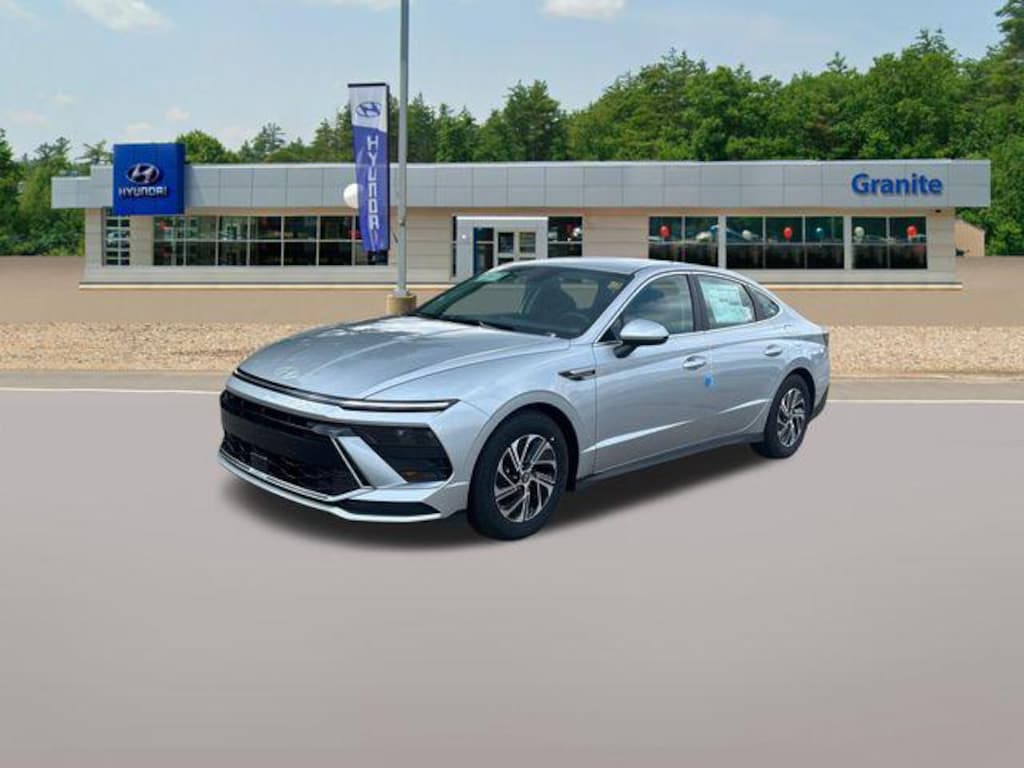 New 2026 Hyundai Sonata Hybrid Blue Sedan