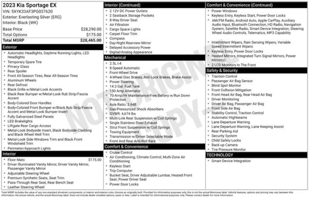 Certified 2023 Kia Sportage EX SUV