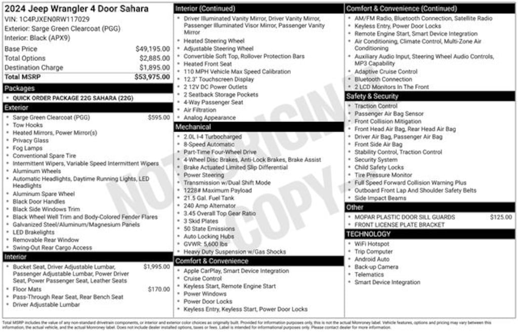 Certified 2024 Jeep Wrangler Sahara SUV