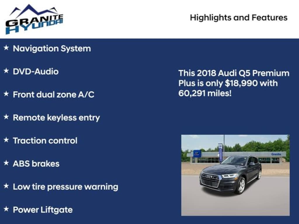 Used 2018 Audi Q5 2.0T SUV