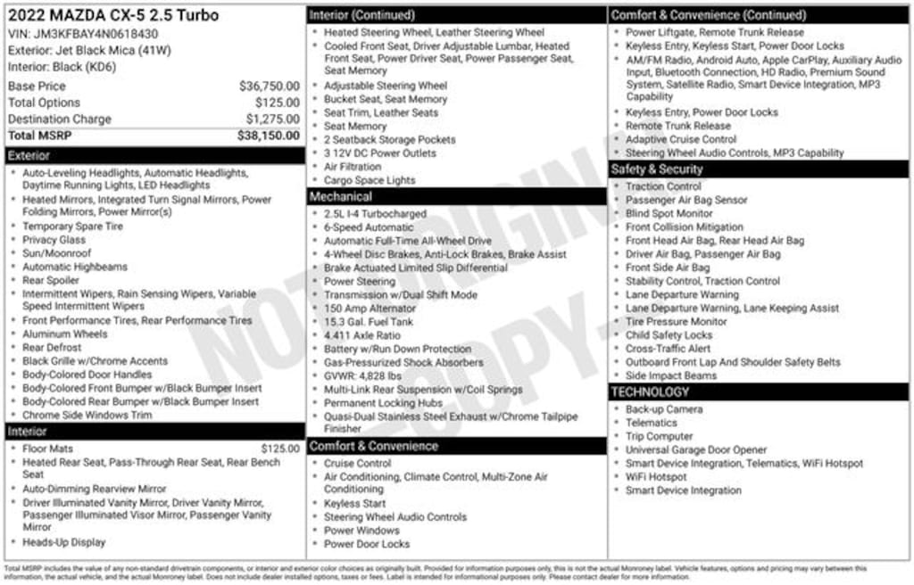 Certified 2022 Mazda CX-5 2.5 Turbo SUV