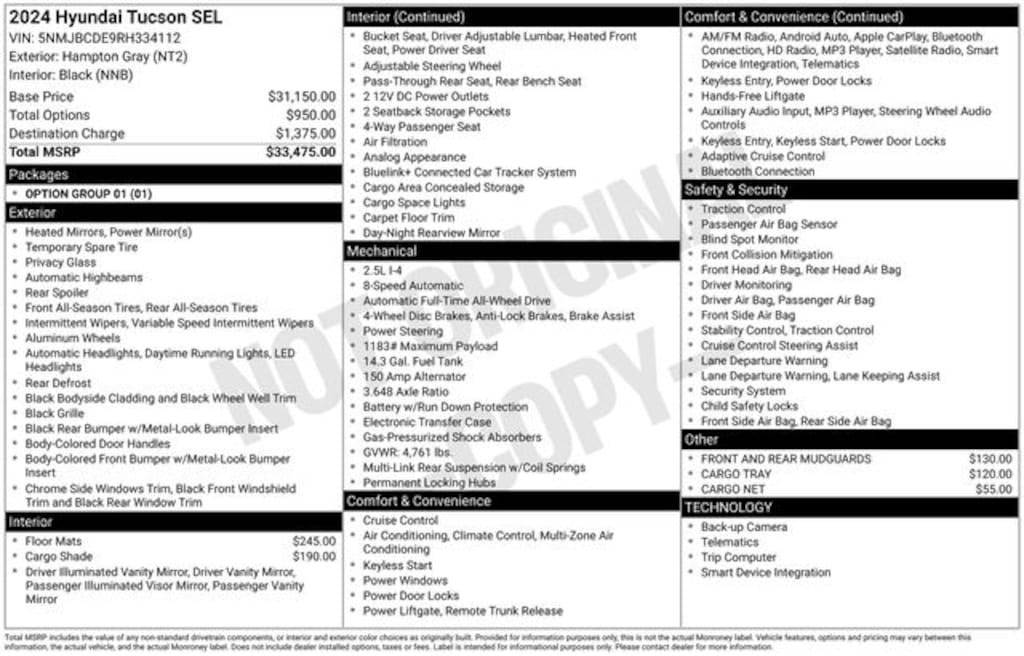 Certified 2024 Hyundai Tucson SEL SUV