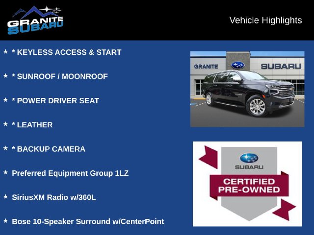 Used 2023 Chevrolet Suburban Premier SUV