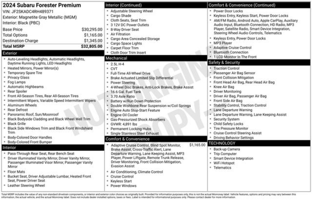 Used 2024 Subaru Forester Premium SUV