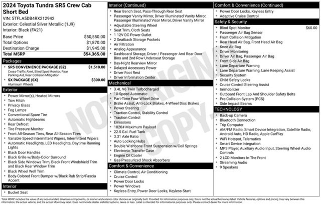 Used 2024 Toyota Tundra SR5 Truck